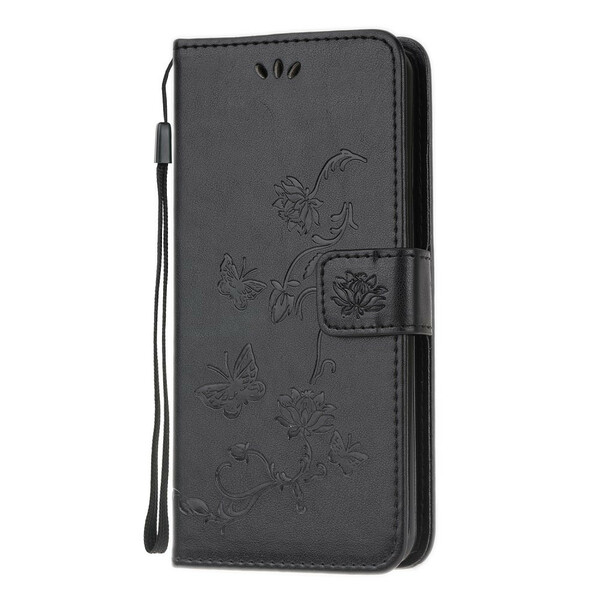 Samsung Galaxy A31 Vlinders en Bloemen Strap Case