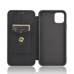 Flip Cover iPhone 12 Max / 12 Pro Koolstofvezel