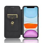 Flip Cover iPhone 12 Max / 12 Pro Koolstofvezel