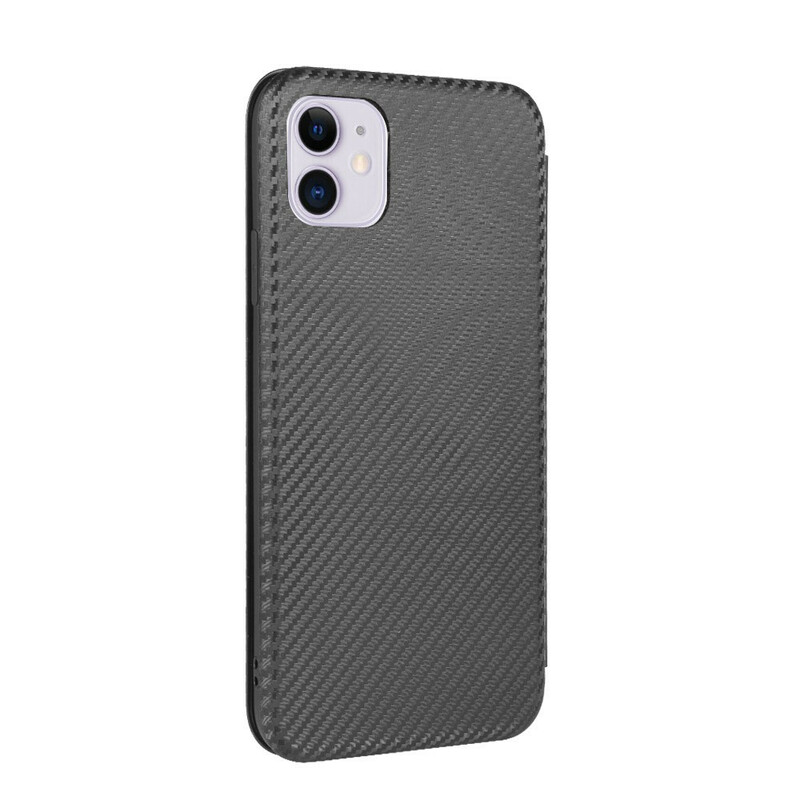 Flip Cover iPhone 12 Max / 12 Pro Koolstofvezel