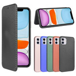 Flip Cover iPhone 12 Max / 12 Pro Koolstofvezel