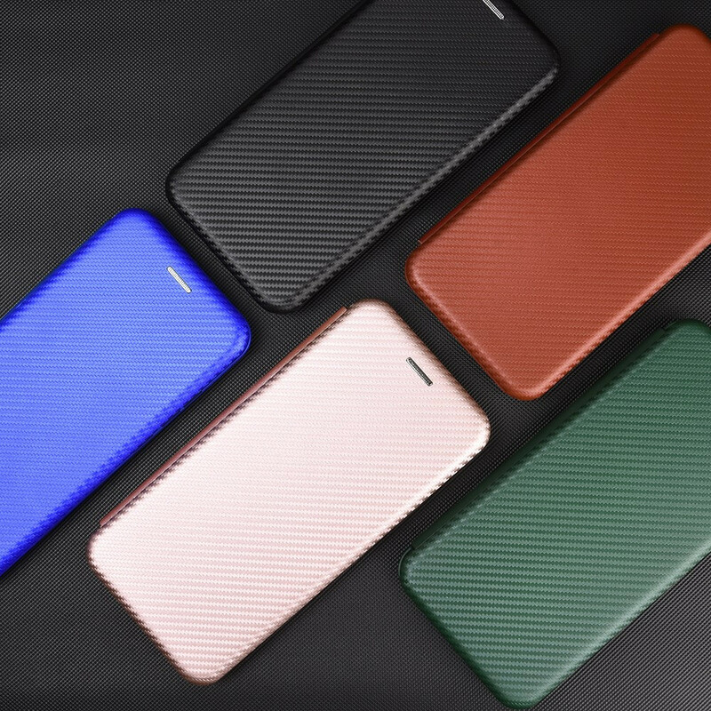 Flip Cover iPhone 12 Max / 12 Pro Koolstofvezel