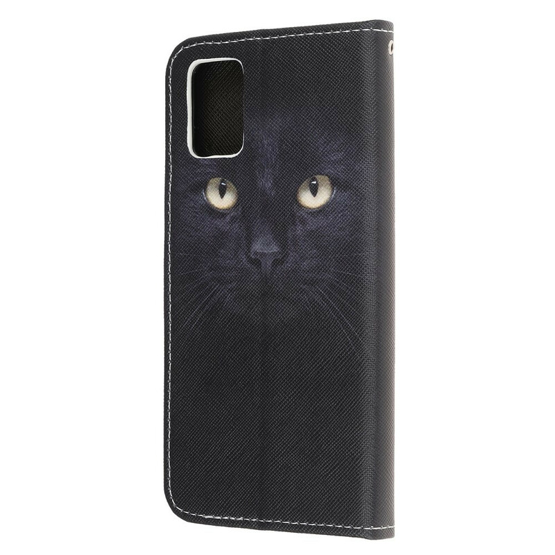 Samsung Galaxy A31 zwart kat oog riemen geval