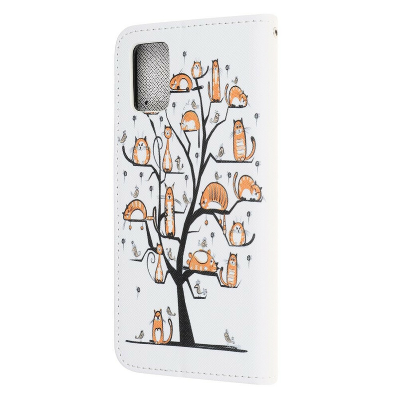 Samsung Galaxy A31 Funky Cats Koord Hoesje