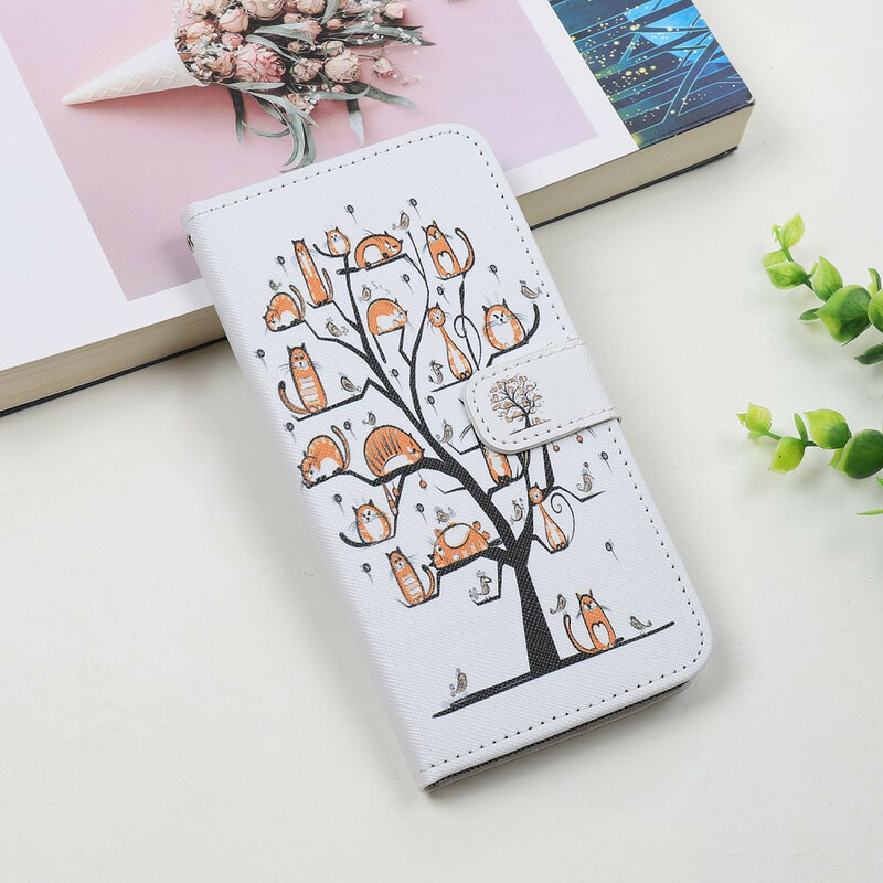 Samsung Galaxy A31 Funky Cats Koord Hoesje