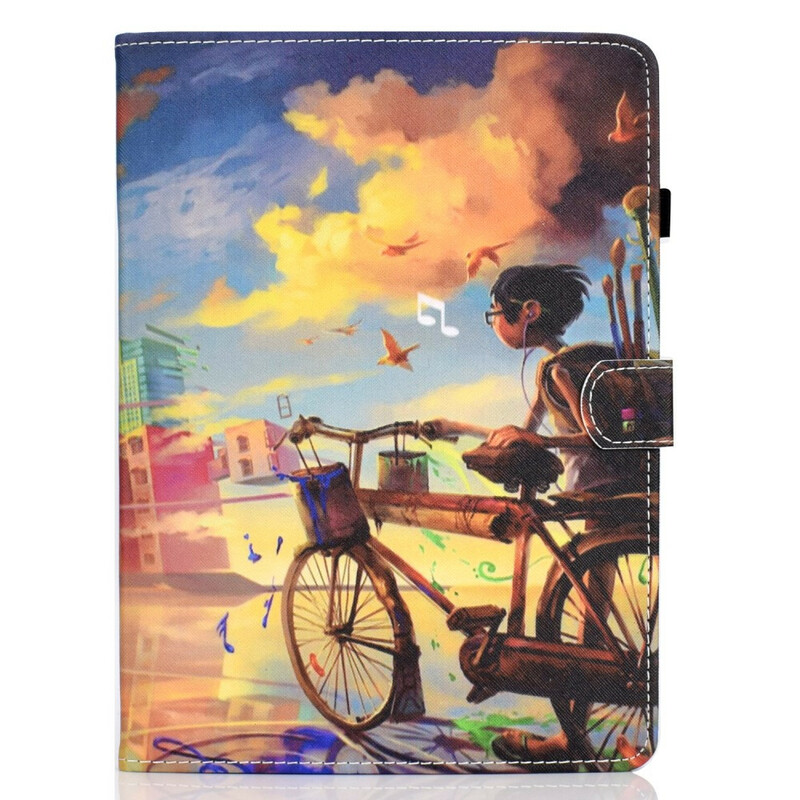 iPad Air 10.9" (2020) Etui Bike Art