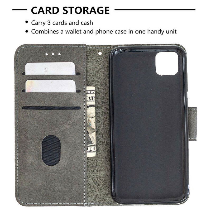 Huawei Y5p Klassieke Krokodillen Huid Hoesje