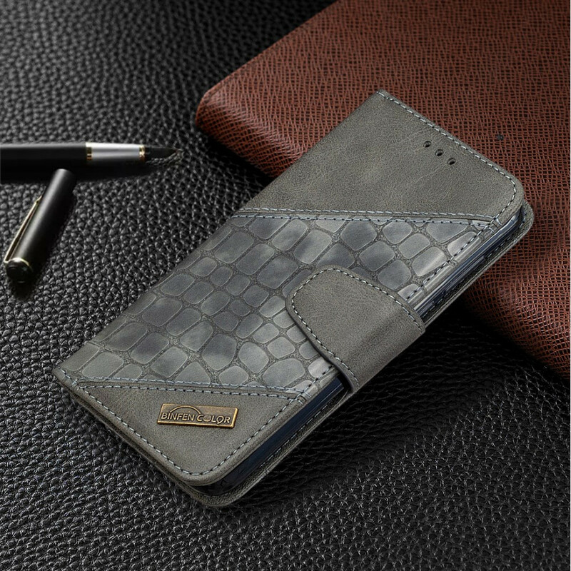 Huawei Y5p Klassieke Krokodillen Huid Hoesje