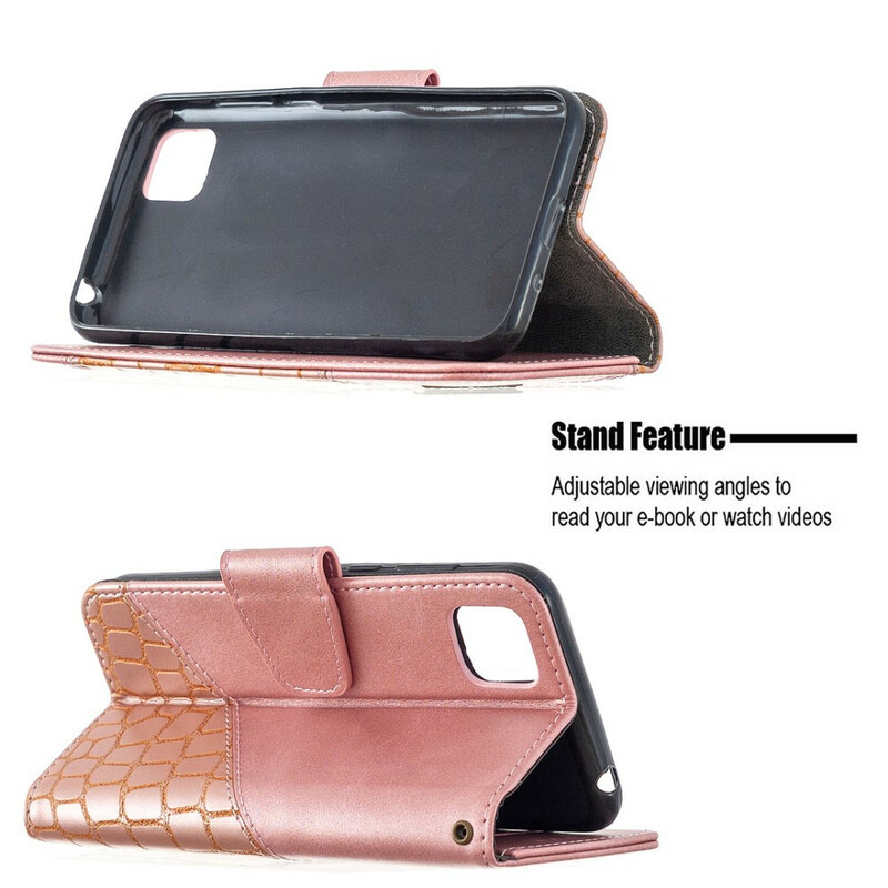 Huawei Y5p Klassieke Krokodillen Huid Hoesje