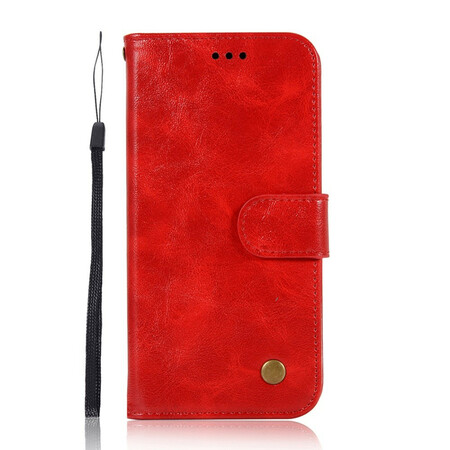 Huawei Y6p Vintage Lederen Koord Hoesje