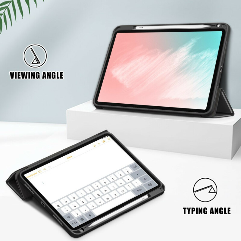 Smart Case iPad Air 10.9" (2020) Kunstlederen Lychee Stylus Case