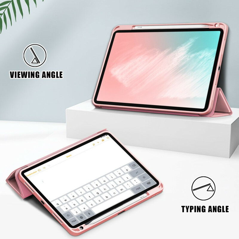 Smart Case iPad Air 10.9" (2020) Kunstlederen Lychee Stylus Case
