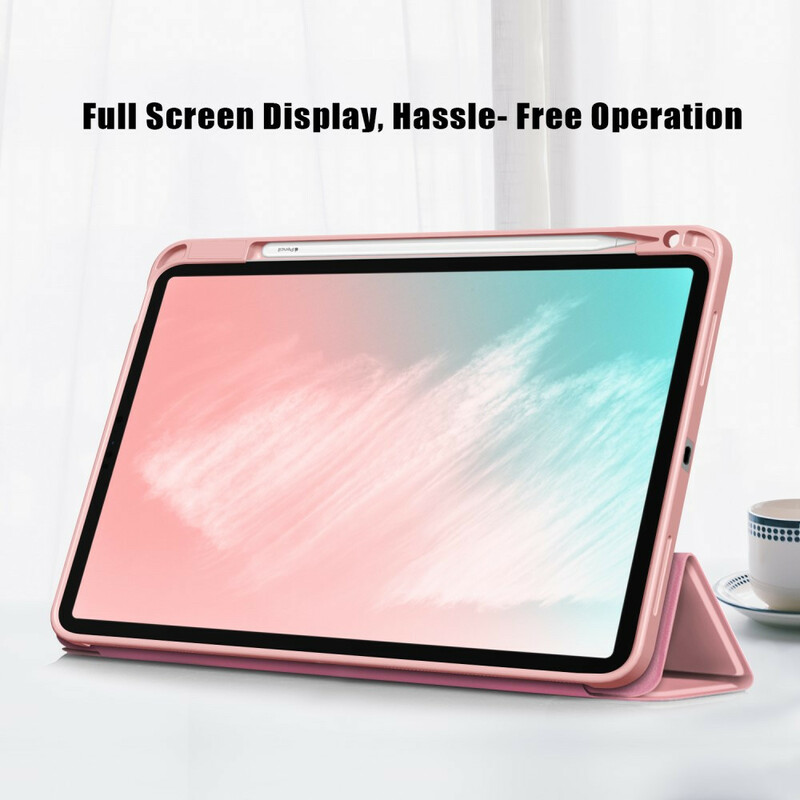 Smart Case iPad Air 10.9" (2020) Kunstlederen Lychee Stylus Case