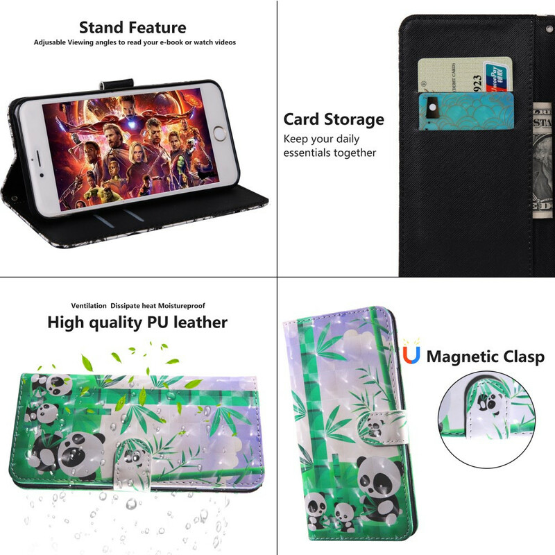 Samsung Galaxy A10s Licht Spot Panda's Hoesje Samsung Galaxy A10s Licht Spot Panda's Hoesje