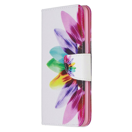 Samsung Galaxy A10s Waterverf Bloem Hoesje