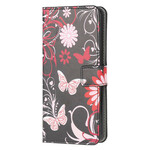 Samsung Galaxy S20 FE Hoesje Vlinders en Bloemen