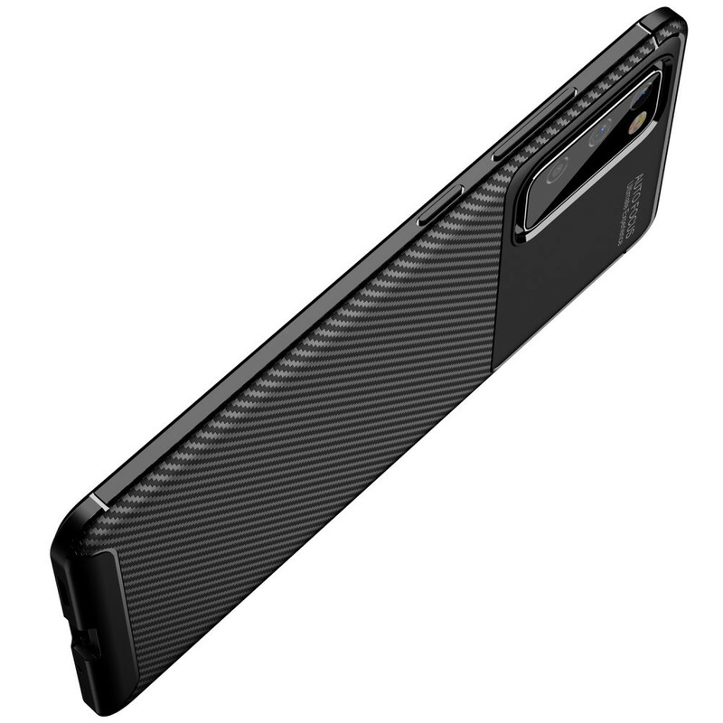 Samsung Galaxy S20 FE Flexibele Carbon Fiber Textuur Case