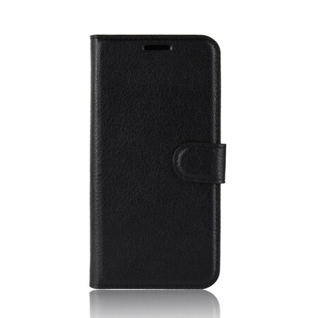 Samsung Galaxy A10s Lederen Hoesje Lychee Effect Classic