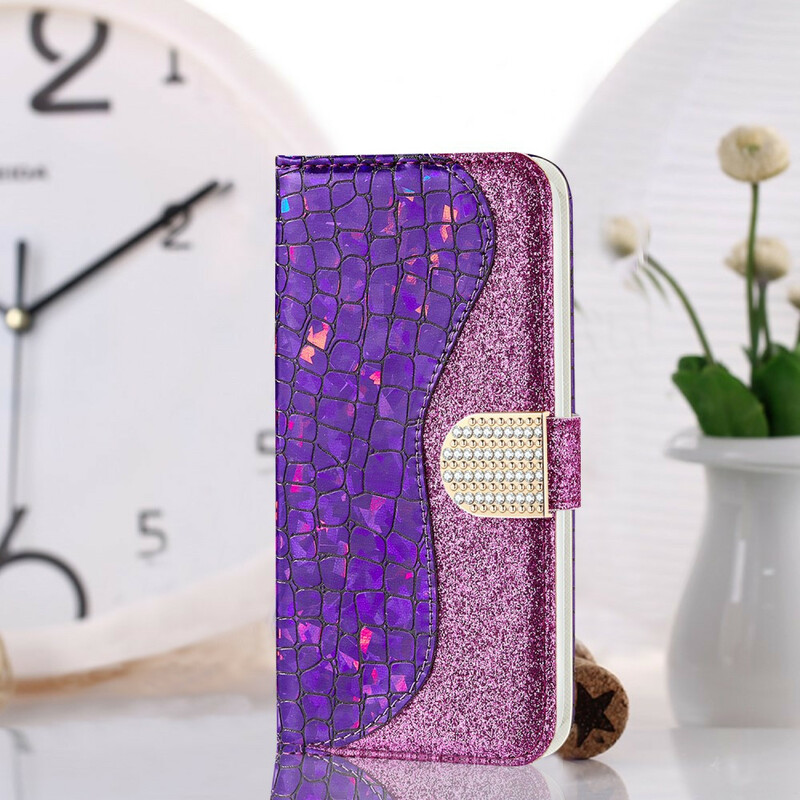 Samsung Galaxy Note 20 Croco Diamant Hoesje