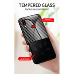 Samsung Galaxy A10s Koolstofvezel gehard glas case