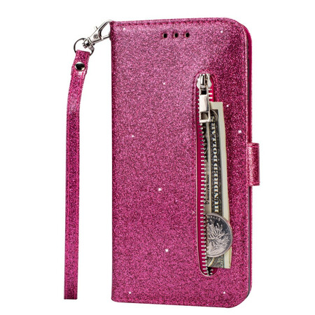 Samsung Galaxy A10s hoesje Glitter tasje met Lan