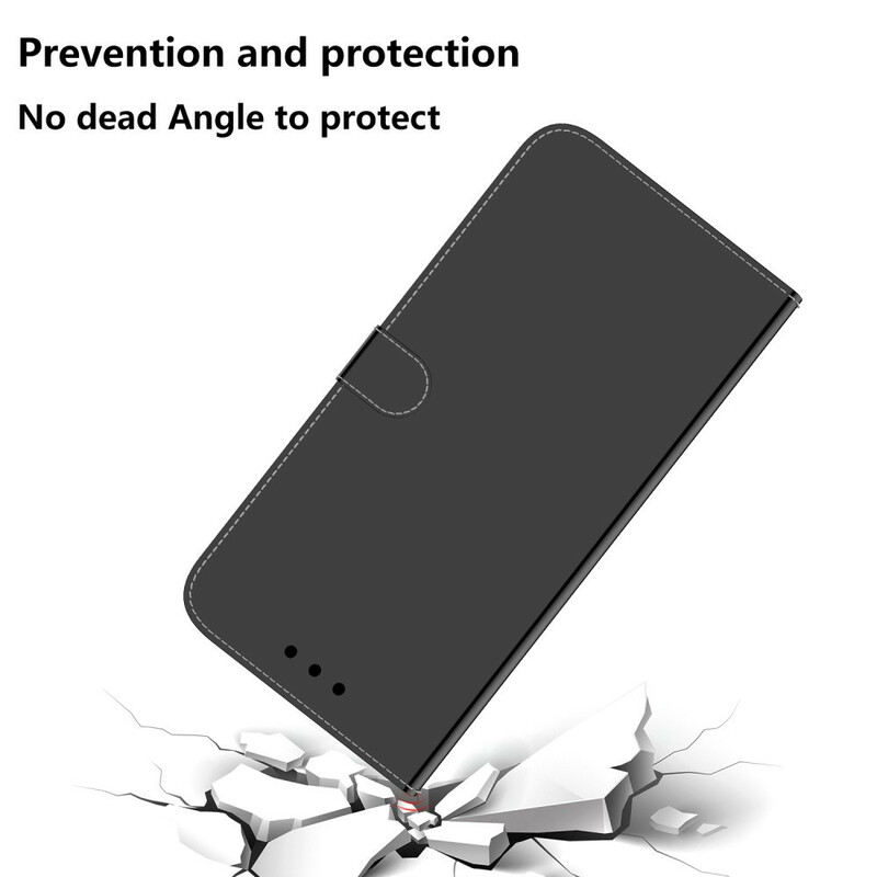 Samsung Galaxy A10s nep lederen hoesje Spiegel Cover