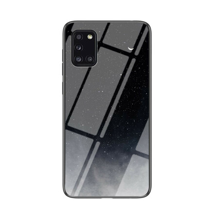 Samsung Galaxy A31 gehard glas case schoonheid