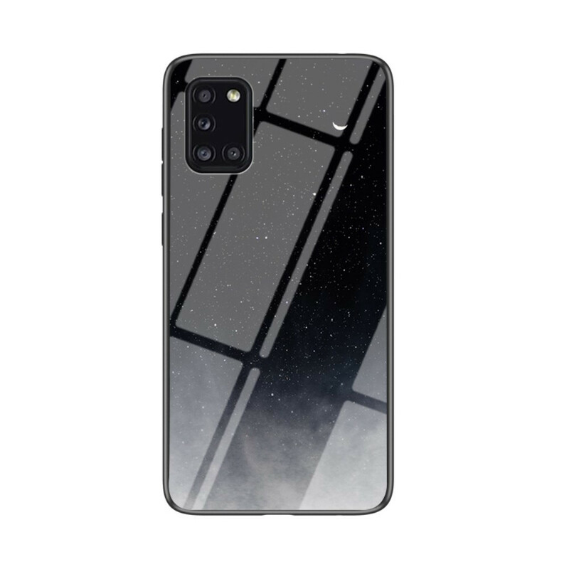 Samsung Galaxy A31 gehard glas case schoonheid