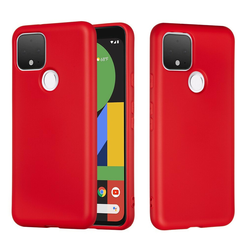 Google Pixel 5 Hoesje Vloeibaar Silicone Ontwerp