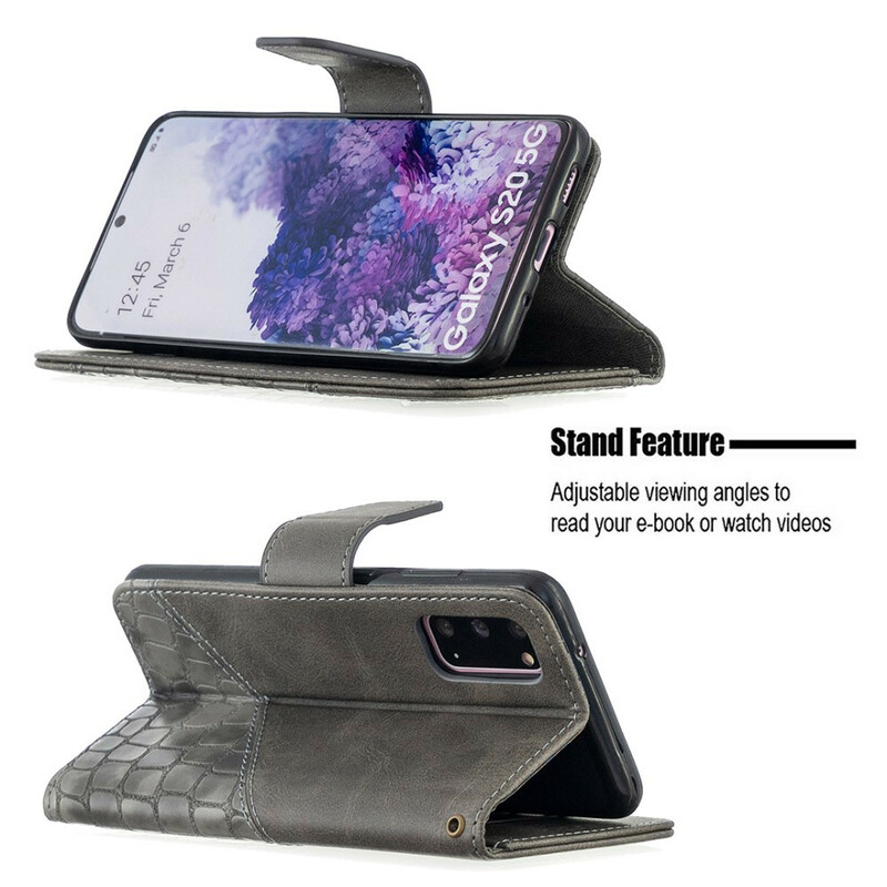 Samsung Galaxy S20 Klassiek krokodillenhuid hoesje