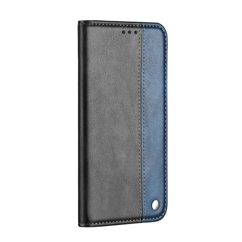 Flip cover Samsung Galaxy S20 Ultra Tweekleurig Leder Effect