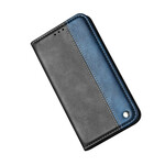 Flip cover Samsung Galaxy S20 Ultra Tweekleurig Leder Effect