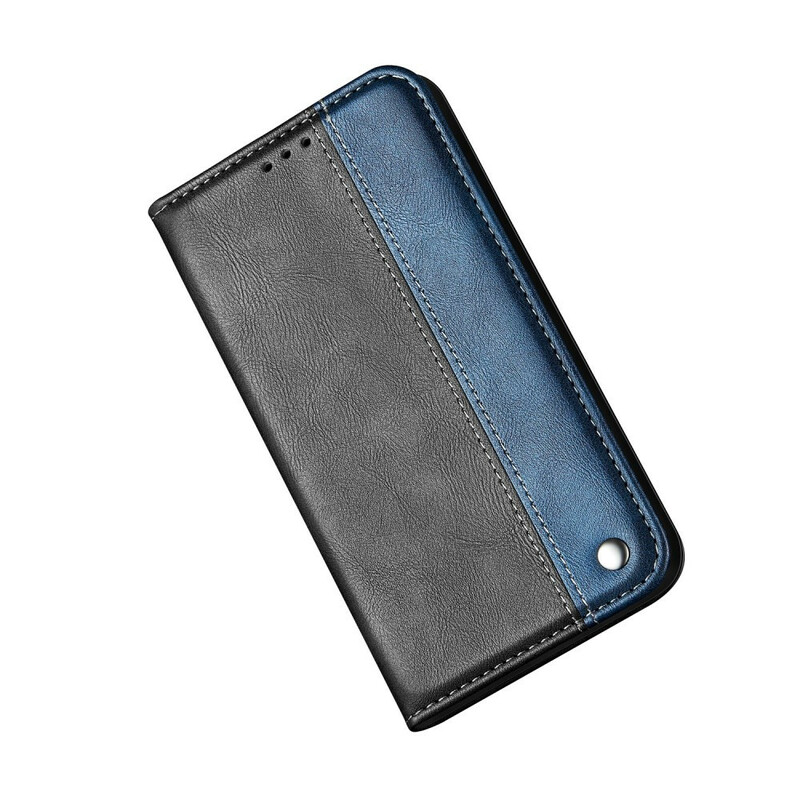 Flip cover Samsung Galaxy S20 Ultra Tweekleurig Leder Effect