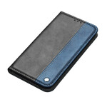 Flip cover Samsung Galaxy S20 Ultra Tweekleurig Leder Effect