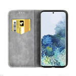 Flip cover Samsung Galaxy S20 Ultra Tweekleurig Leder Effect