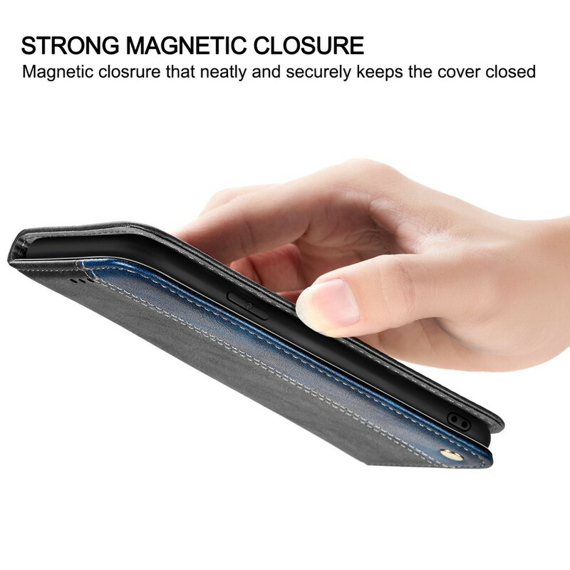 Flip cover Samsung Galaxy S20 Ultra Tweekleurig Leder Effect