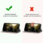 Flip cover Samsung Galaxy S20 Ultra Tweekleurig Leder Effect