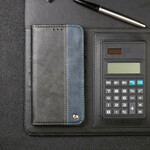 Flip cover Samsung Galaxy S20 Ultra Tweekleurig Leder Effect