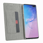 Flip Cover Samsung Galaxy S10 5G geweven VILI DMX