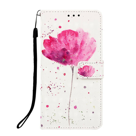 Samsung Galaxy S10 5G Klaproos Waterverf Hoesje