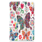 Smart Case Huawei MatePad T 8 Vlinders en Bloemen Retro