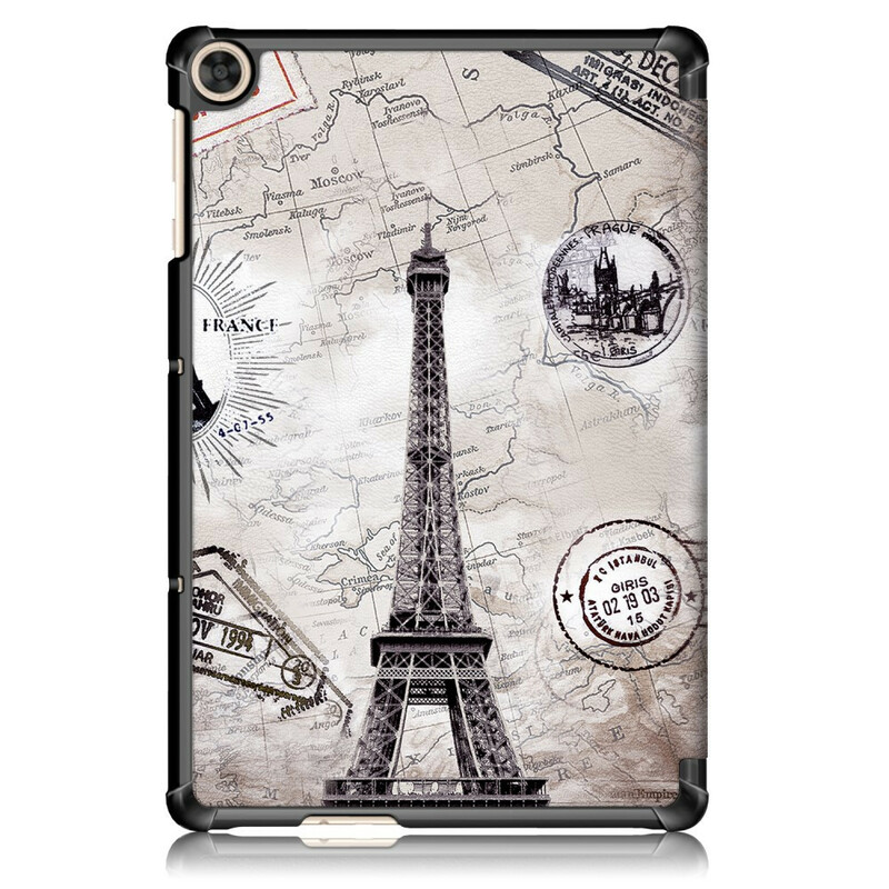 Smart Case Huawei MatePad T 10s versterkte Eiffeltoren Retro