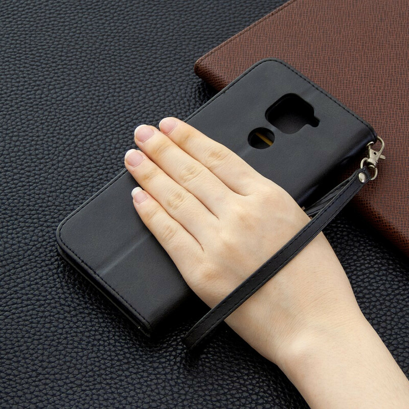 Xiaomi Redmi Note 9 Case gladde schuine klep