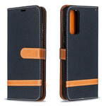 Samsung Galaxy S20 FE stof en leer effect riem case