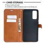 Samsung Galaxy S20 FE stof en leer effect riem case