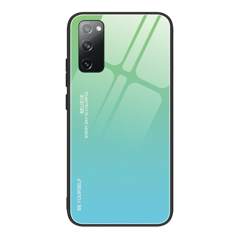 Samsung Galaxy S20 FE Case Gehard Glas Wees Jezelf