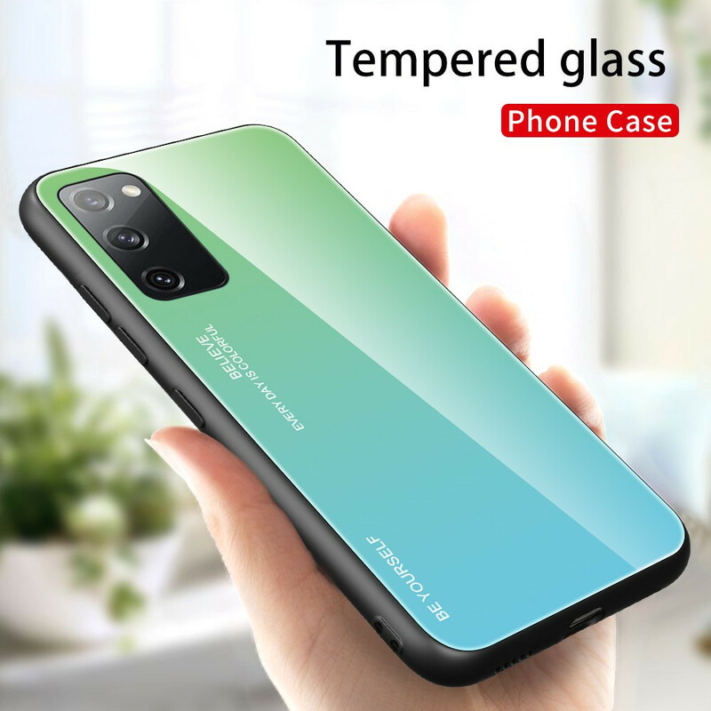 Samsung Galaxy S20 FE Case Gehard Glas Wees Jezelf
