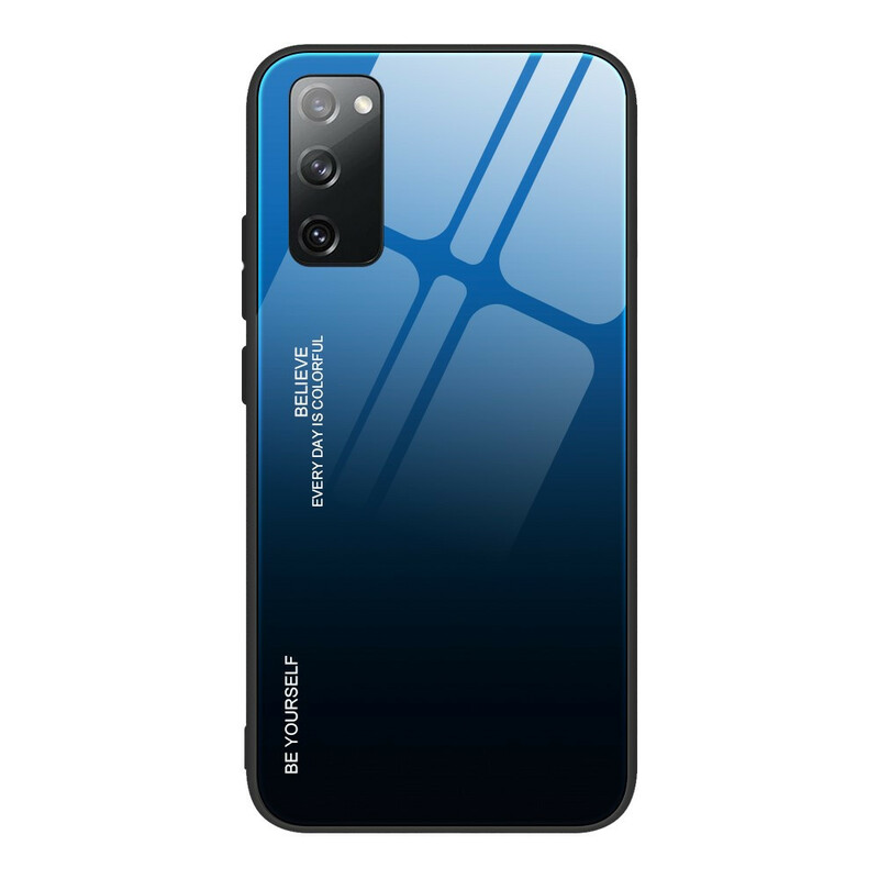 Samsung Galaxy S20 FE Case Gehard Glas Wees Jezelf
