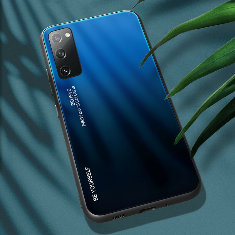 Samsung Galaxy S20 FE Case Gehard Glas Wees Jezelf