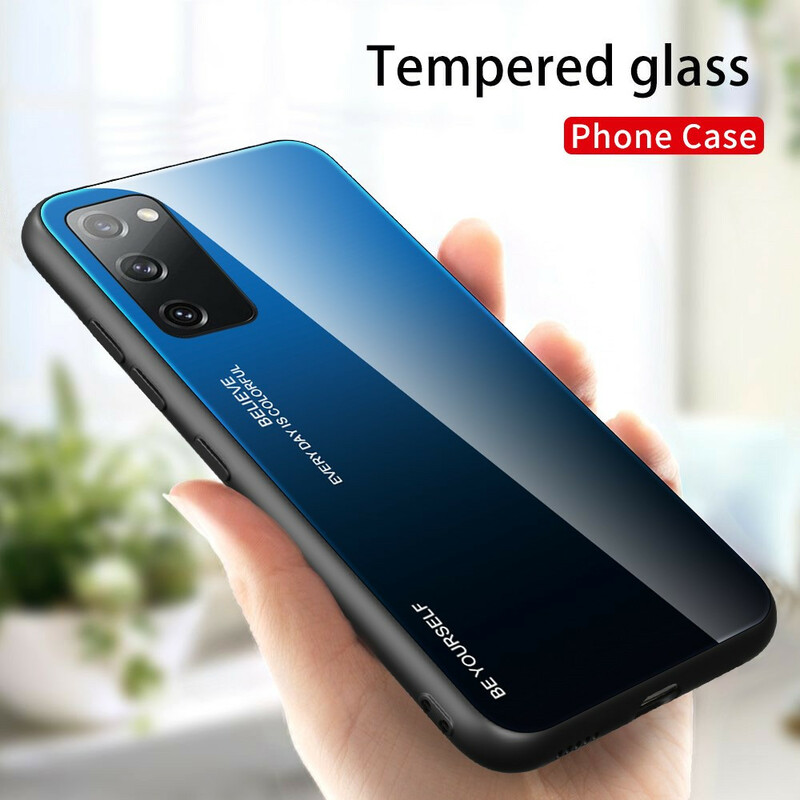 Samsung Galaxy S20 FE Case Gehard Glas Wees Jezelf
